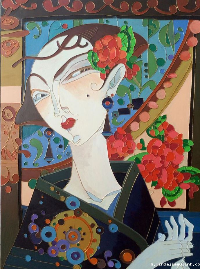 15级广告1班 陈轩 《艳 》装饰画——